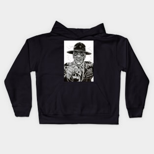 Zombie Drill Sargent Kids Hoodie